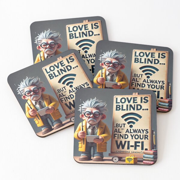 Item preview, Love is blind , but always find your wifi  designed and sold by Fazube.