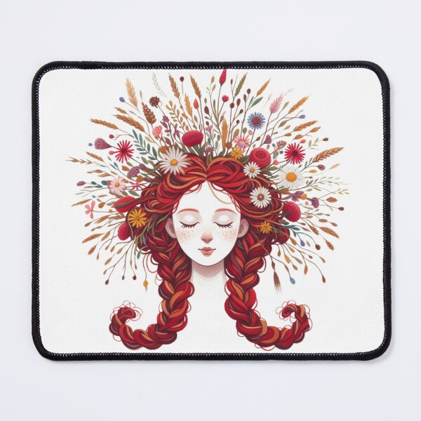 Item preview, Cute redhead girl designed and sold by AjugaPaint.
