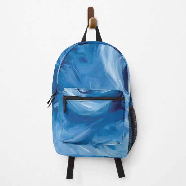Item preview, An abstract design of swirling movements in shades of blue and white. designed and sold by HEMRO.