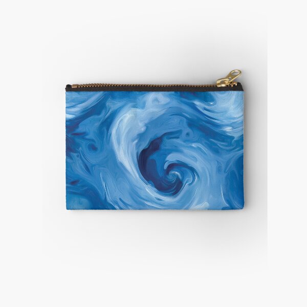Item preview, An abstract design of swirling movements in shades of blue and white. designed and sold by HEMRO.