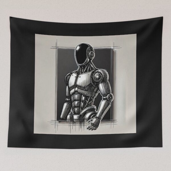 Item preview, tesla bot designed and sold by TEEJAMBOREE.
