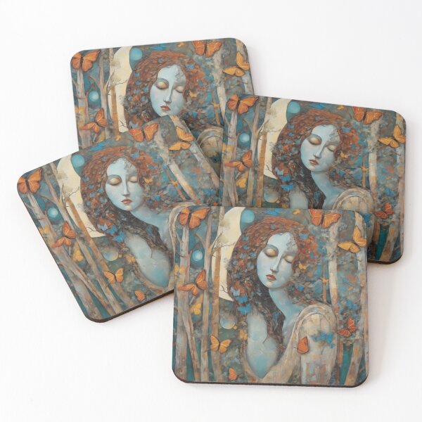 Item preview, Change Will Come - Decorative Butterfly Art with Female Subject designed and sold by NickWhittleArt.