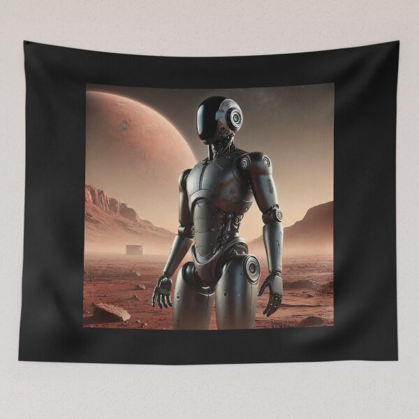 Item preview, tesla bot designed and sold by TEEJAMBOREE.