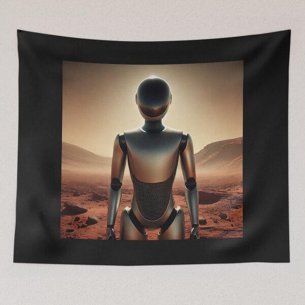 Item preview, tesla bot designed and sold by TEEJAMBOREE.