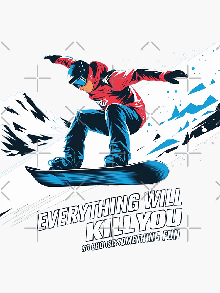 Thumbnail 3 of 3, Sticker, Everything will kill you so choose something fun designed and sold by Coollzone.