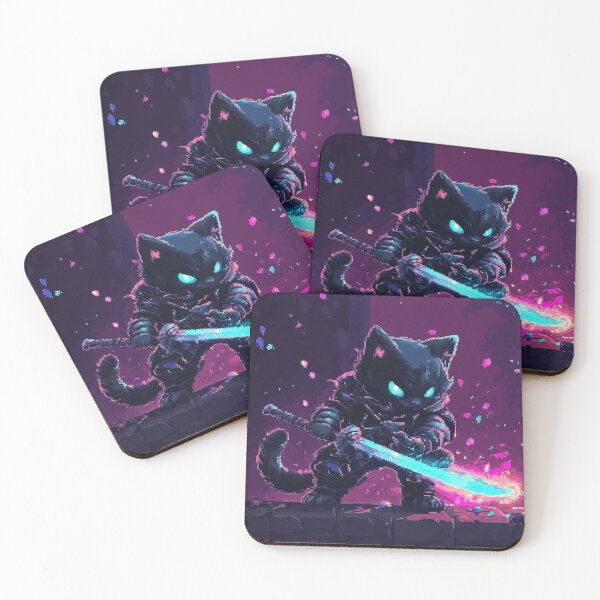 Item preview, Pixel Cat Ninja designed and sold by Kaos-Bit.