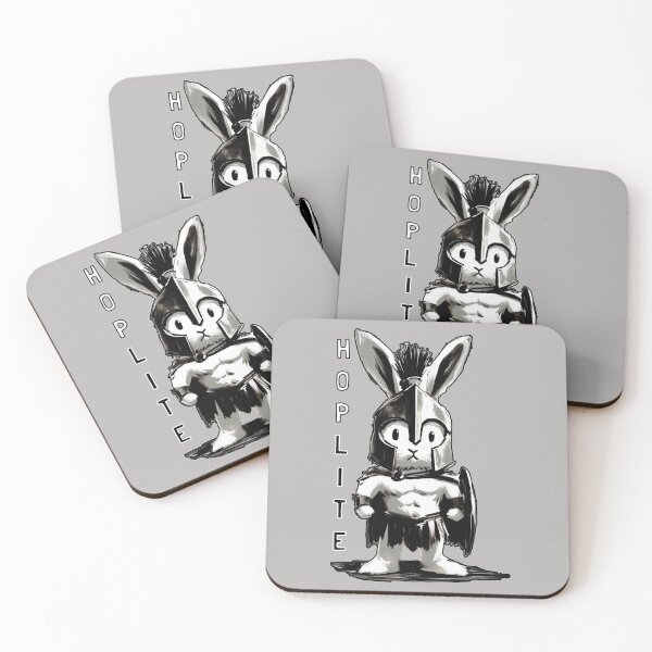 Item preview, Buff Spartan Rabbit - Hoplite Warrior Design designed and sold by Slick-Waffles.