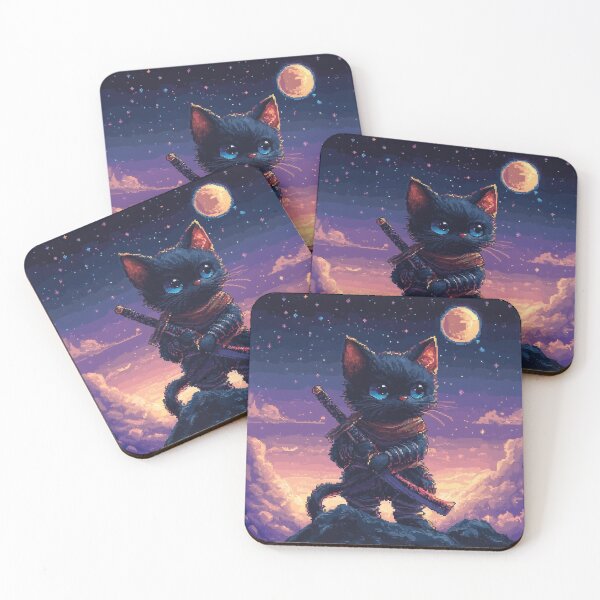Item preview, Pixel Kitten Ninja designed and sold by Kaos-Bit.