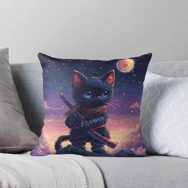 Item preview, Pixel Kitten Ninja designed and sold by Kaos-Bit.