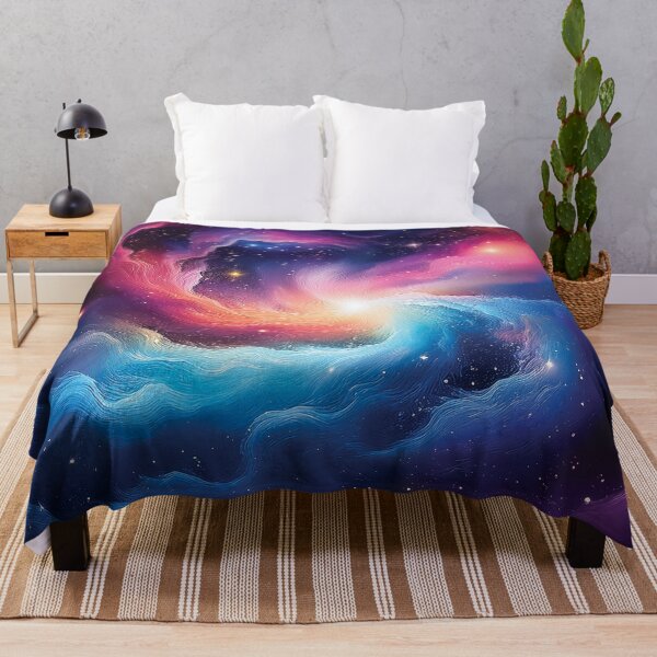 Item preview, A vibrant design of swirling nebula filling the night sky, with stars shining brightly in it. designed and sold by HEMRO.