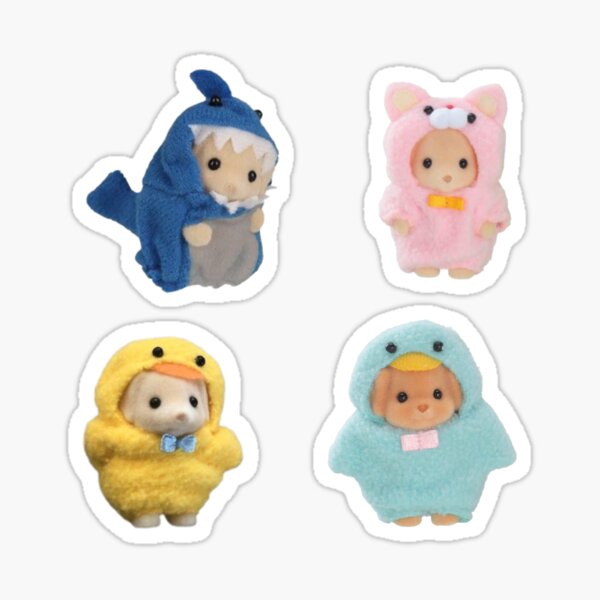 Item preview, Cute costume critters sticker sheet designed and sold by rinrin03.