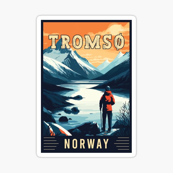 Item preview, Discover Arctic Adventure of Tromsø in Norway - Travel Art  designed and sold by turtlestart.