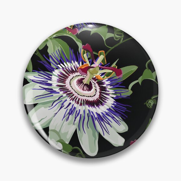 Item preview, Flores y frutos tropicales de pasiflora. designed and sold by MatyKotiv.