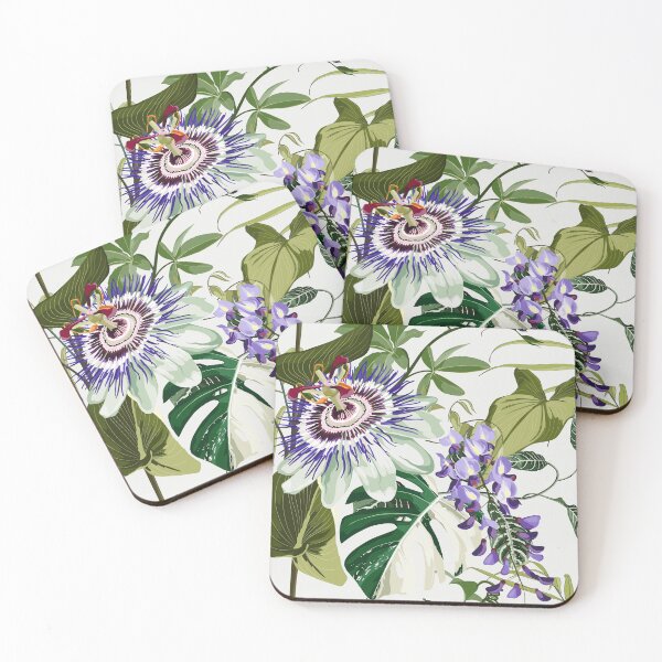 Item preview, Passiflora, wisteria and tropical leaves. designed and sold by MatyKotiv.