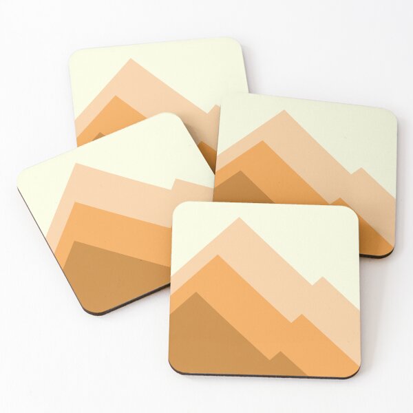 Item preview, Abstract Orange Geometric Mountains designed and sold by AbstractIdeas.