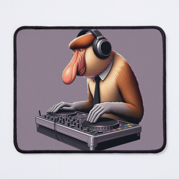 Item preview, Proboscis monkey as DJ designed and sold by Wild-way Art.