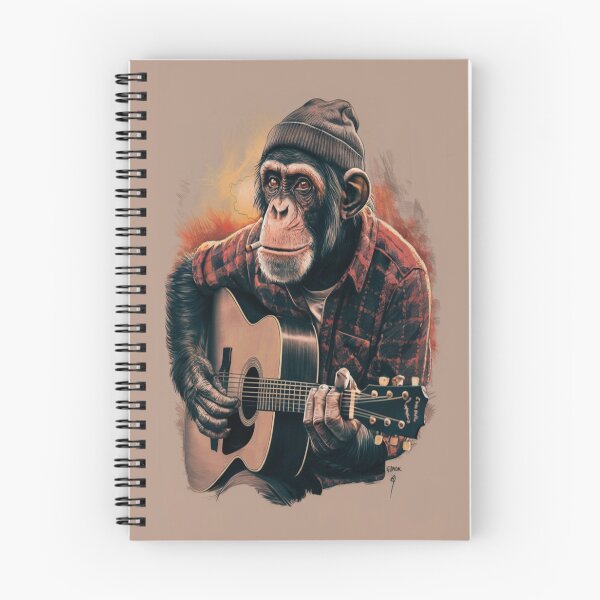 Item preview, Monkey Playing Acoustic Guitar designed and sold by FanaticB.
