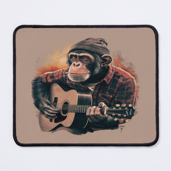 Item preview, Monkey Playing Acoustic Guitar designed and sold by FanaticB.