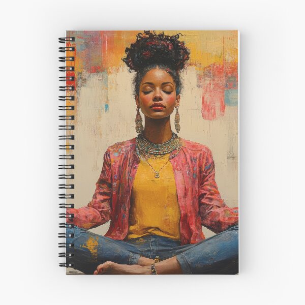 Item preview, woman meditation painted colours designed and sold by EgonZ9.