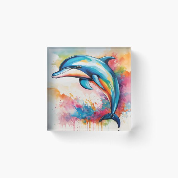 Item preview, Colorful dolphin designed and sold by industrialcraft.