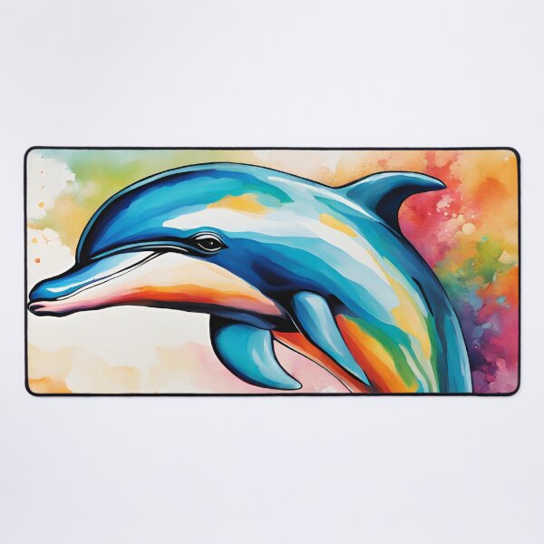 Item preview, Colorful dolphin designed and sold by industrialcraft.