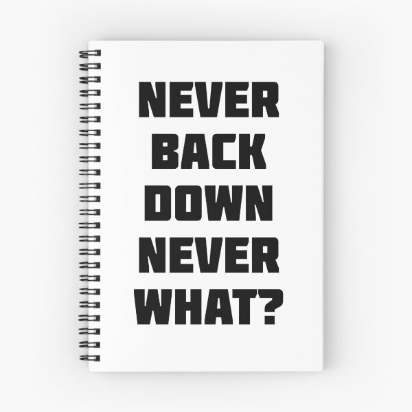Item preview, NEVER BACK DOWN NEVER WHAT? designed and sold by UK-MemeShirtz.