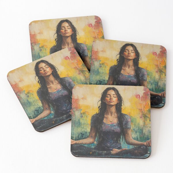 Item preview, painted woman meditation designed and sold by EgonZ9.
