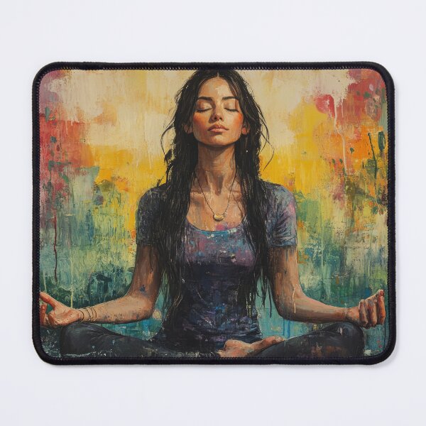 Item preview, painted woman meditation designed and sold by EgonZ9.