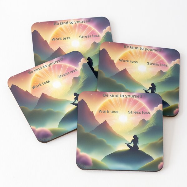 Item preview, Be kind to yourself work less stress less designed and sold by BreezyCove.