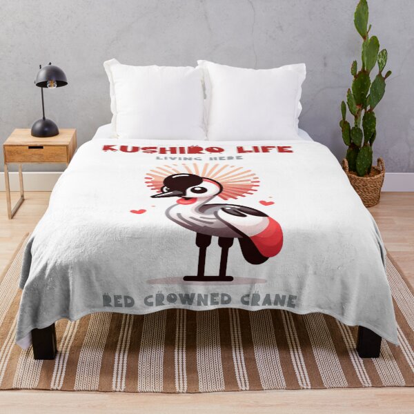 Item preview, Kushiro Life Red Crowned Crane designed and sold by WickerStudio.