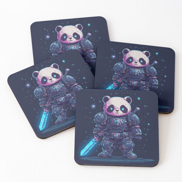 Item preview, Pixel Panda Knight designed and sold by Kaos-Bit.