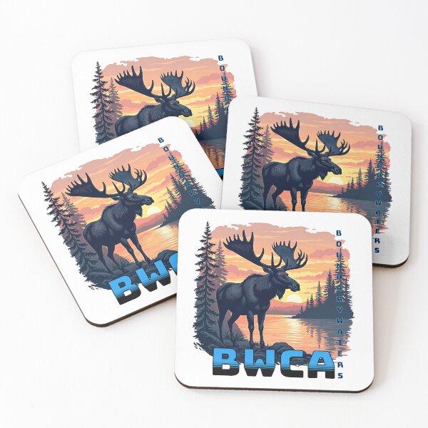 Item preview, Moose at Sunset - BWCA Wilderness Design designed and sold by WayoftheWater.