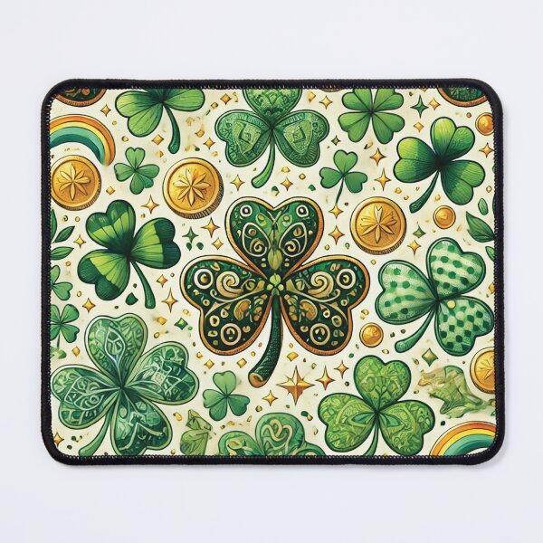 Item preview, St. Patrick's Day Shamrock Pattern designed and sold by PawtopiaDesigns.