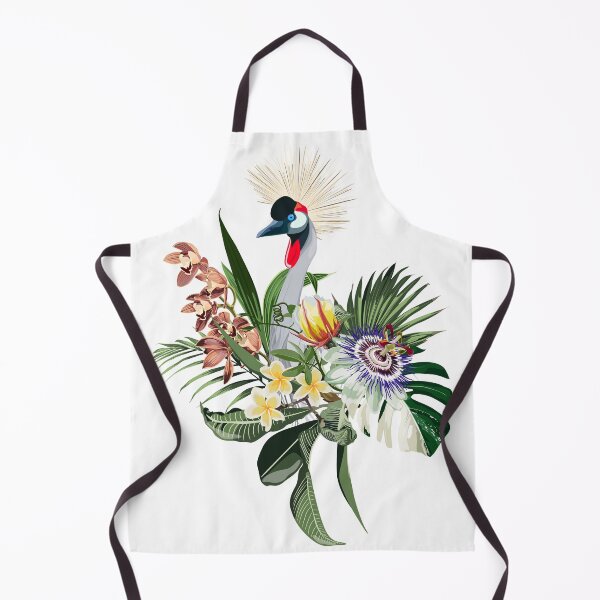 Item preview, Tropical flowers and exotic crane bird. designed and sold by MatyKotiv.