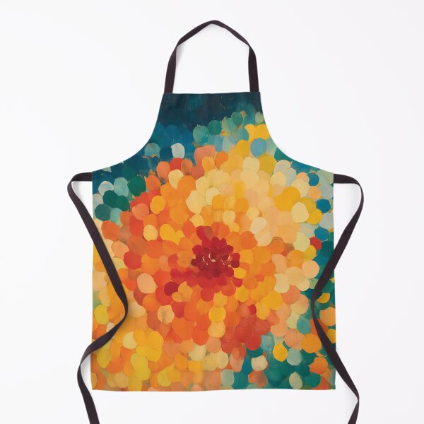Item preview, A vibrant and dynamic design of color and form, reminiscent of a blooming flower seen through the lens of pointillism.  designed and sold by HEMRO.