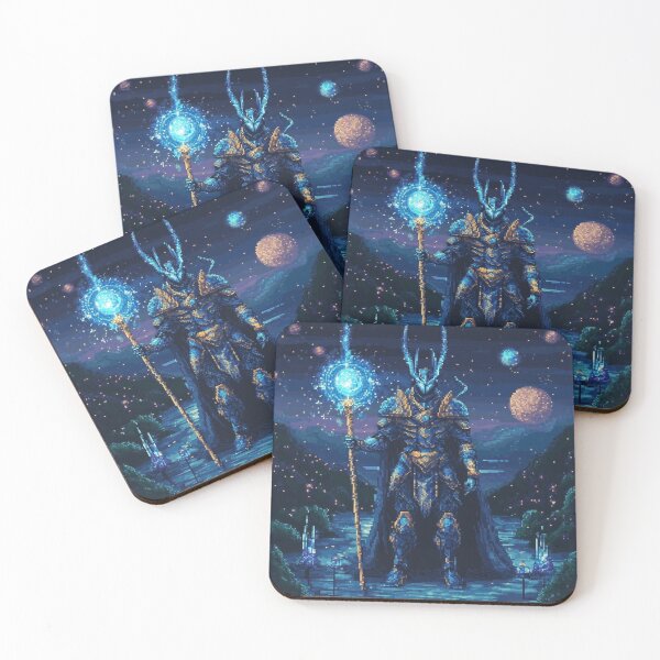 Item preview, Space Knight Pixel Art designed and sold by Kaos-Bit.