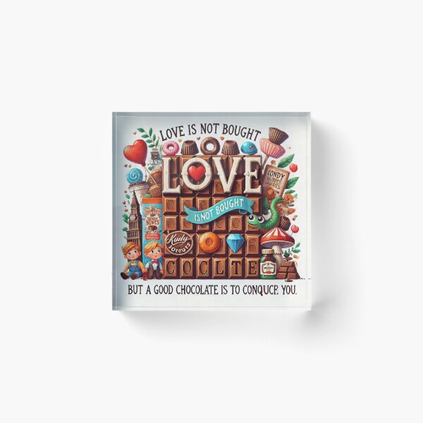 Item preview, Love is not bought, but a good chocolate is to conque you designed and sold by Fazube.