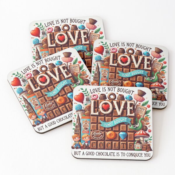 Item preview, Love is not bought, but a good chocolate is to conque you designed and sold by Fazube.