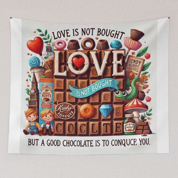 Item preview, Love is not bought, but a good chocolate is to conque you designed and sold by Fazube.