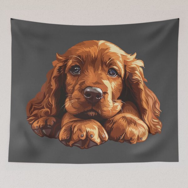 Artikelvorschau, Irish Setter Welpe entworfen und verkauft von VelvetRoom.