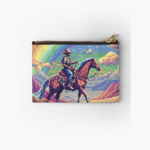 Item preview, Rainbow Cowboy Pixel Art designed and sold by Kaos-Bit.