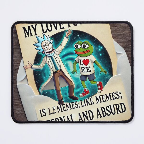 Item preview, My love for you is like the meme, eternal and absurd designed and sold by Fazube.