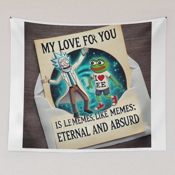 Item preview, My love for you is like the meme, eternal and absurd designed and sold by Fazube.