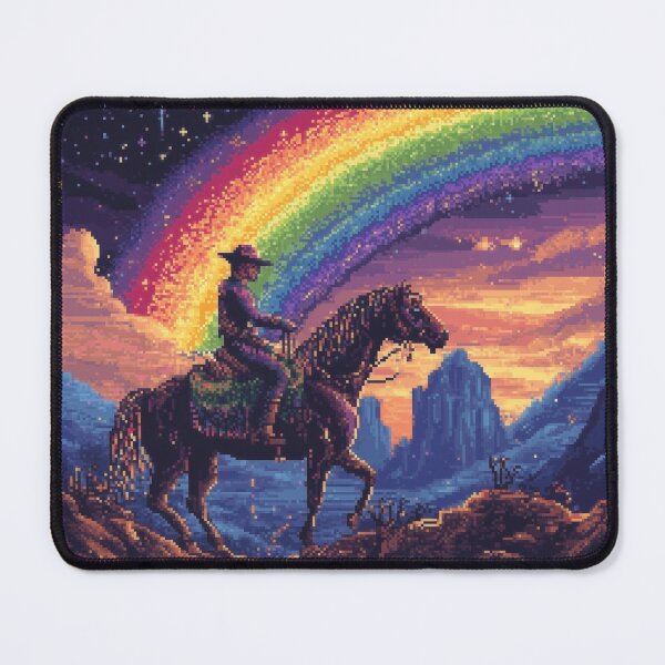 Item preview, Pixel Rainbow Cowboy designed and sold by Kaos-Bit.