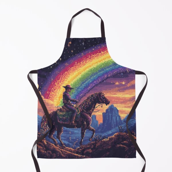 Item preview, Pixel Rainbow Cowboy designed and sold by Kaos-Bit.