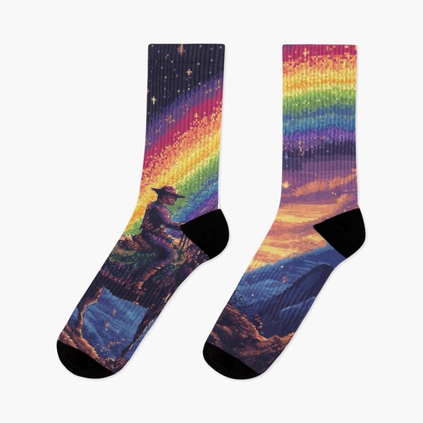 Item preview, Pixel Rainbow Cowboy designed and sold by Kaos-Bit.