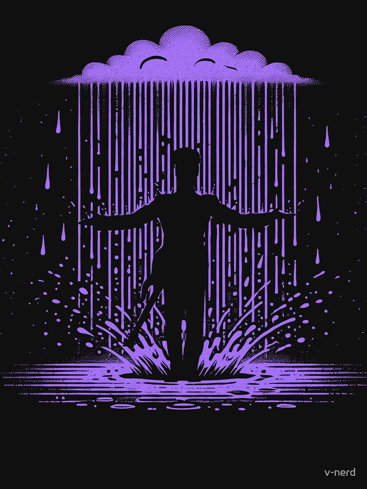 Thumbnail 7 of 7, Essential T-Shirt, Purple Rain designed and sold by v-nerd.