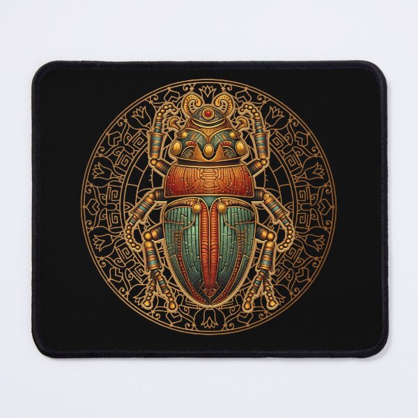 Item preview, Vibrant Gold and Blue Egyptian Scarab. Egyptian Mythology. designed and sold by JoseFrancese.