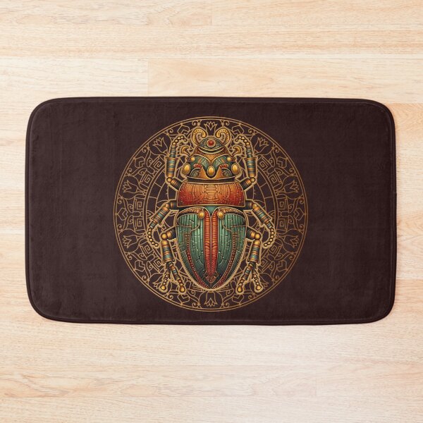 Item preview, Vibrant Gold and Blue Egyptian Scarab. Egyptian Mythology. designed and sold by JoseFrancese.