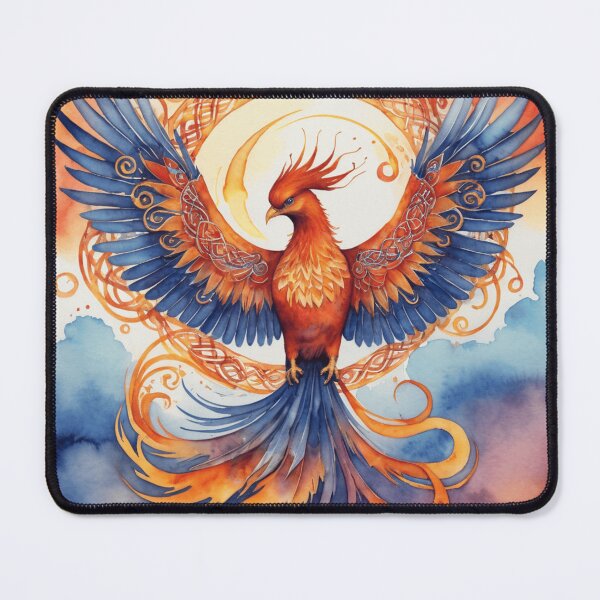 Item preview, Fiery Phoenix Celtic Watercolor designed and sold by WaterBirdArt.